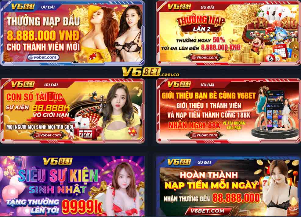 Khuyến Mãi Nạp Tiền V6Bet